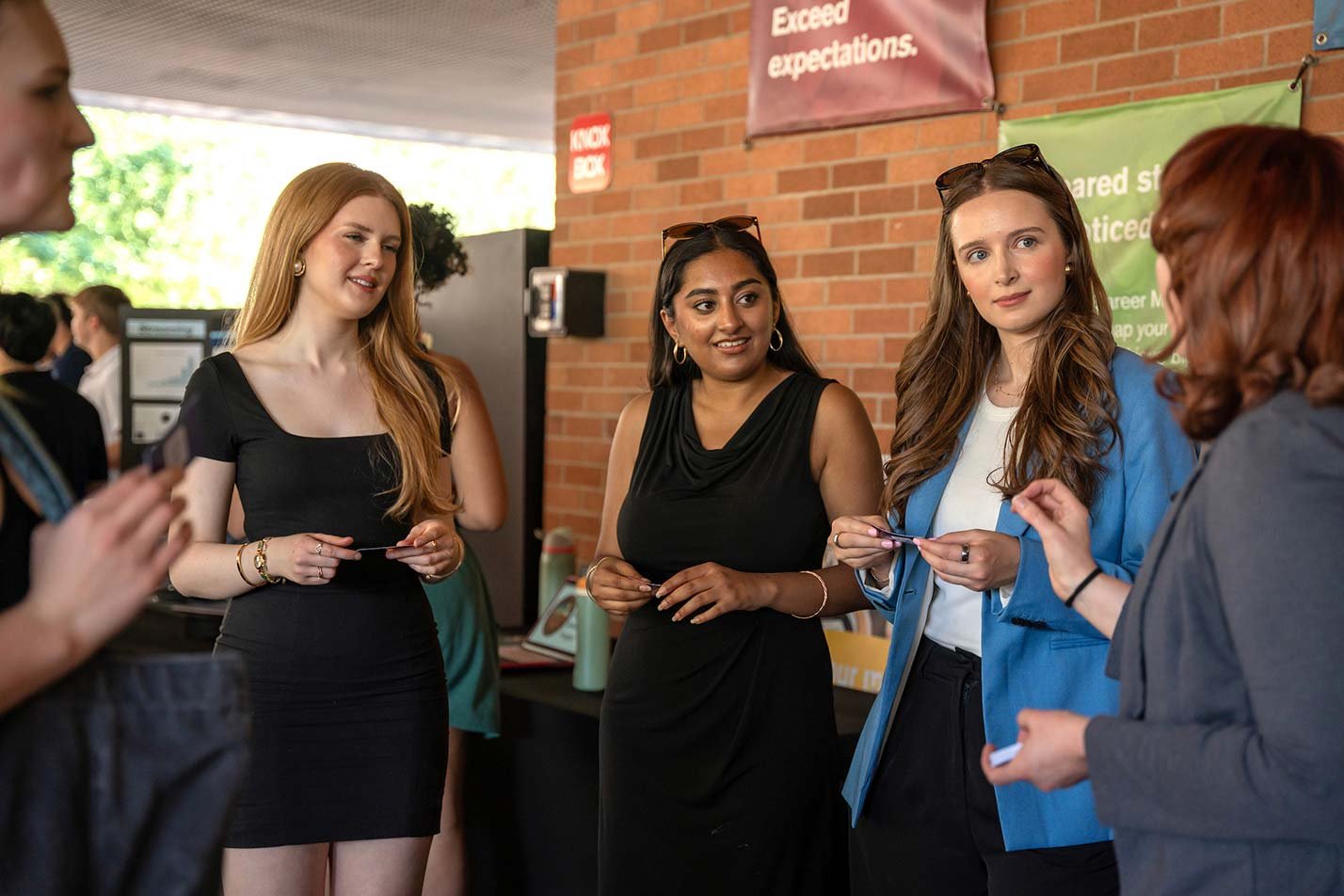 Students network at an entreprenuership event through ASU's Entrepreneurship and Innovation certificate program.