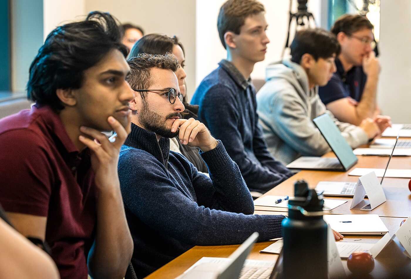 ASU students listen attentively at a lecture in the MSTP in Science and Technology Policy program.