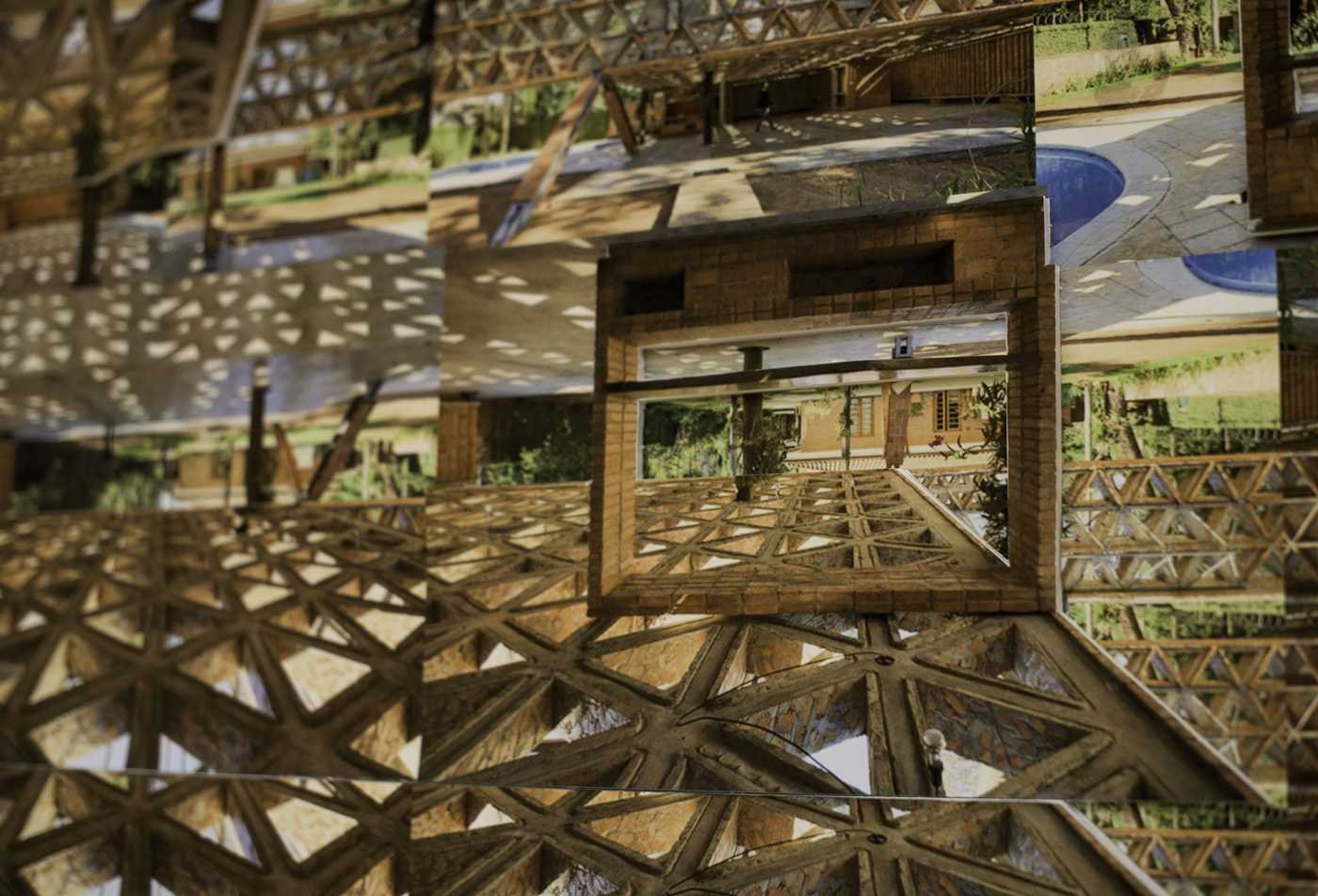 A collage created by interior design students shows different buildings, reflecting the field explored in the minor in Interior Design History.