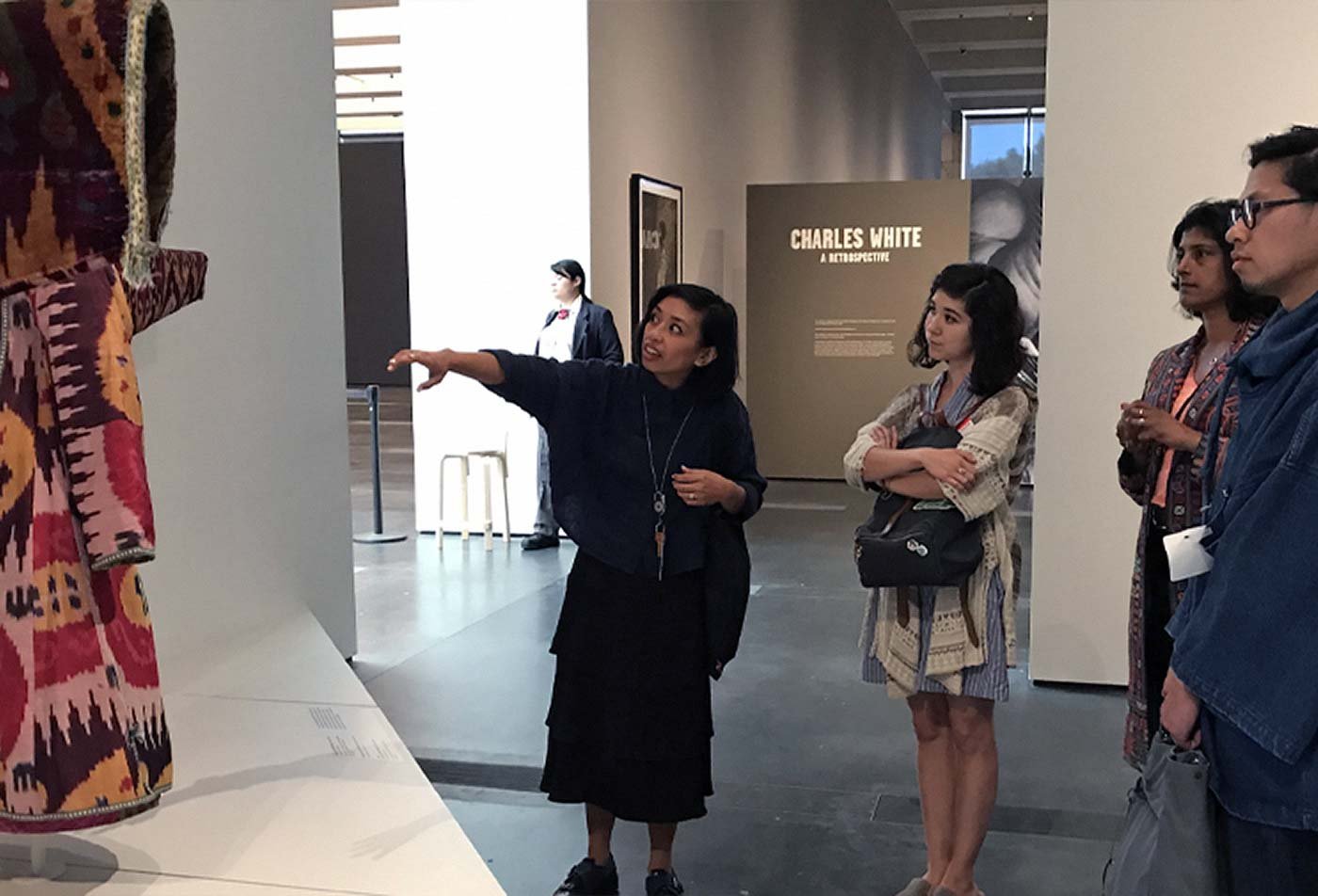 Students explore an art museum, demonstrating the field examined in the Art (Museum and Curatorial Practices).