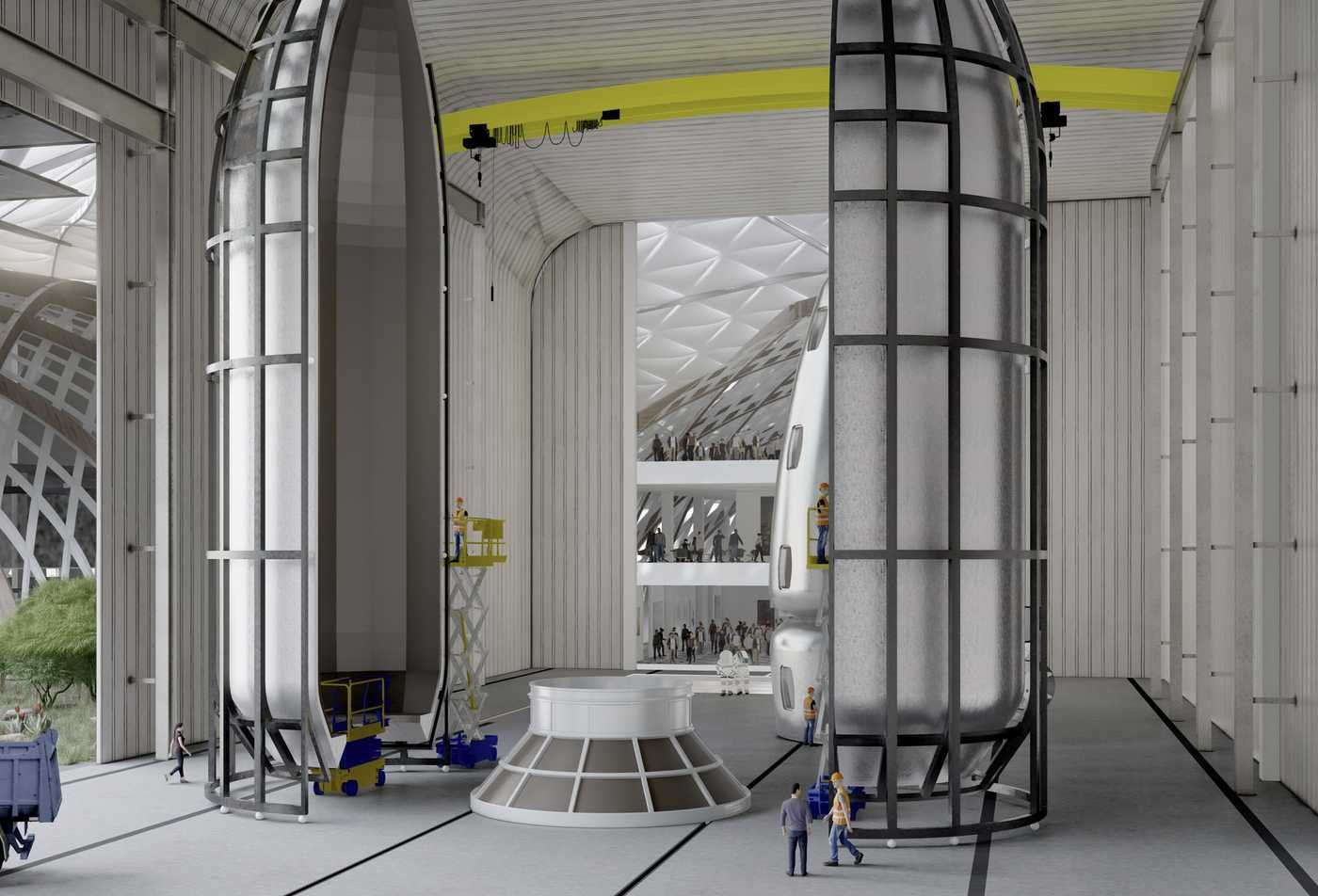 An image showing a rendering of a structure designed for space.