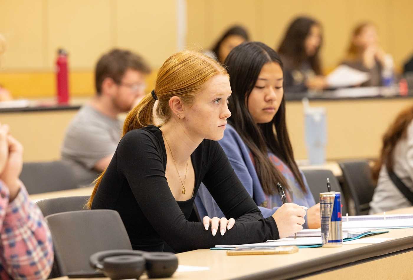 Students listen attentively in the certificate in Symbolic, Cognitive and Linguistic Systems.