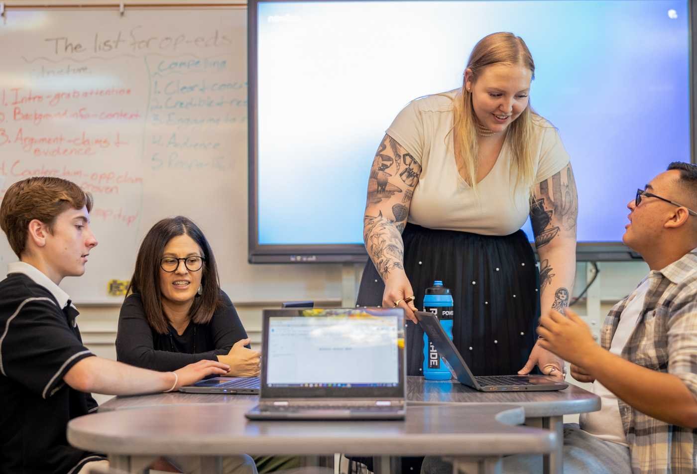 Students engage in classroom discussion, developing teaching and literary skills in ASU's English (Secondary Education), BA program.