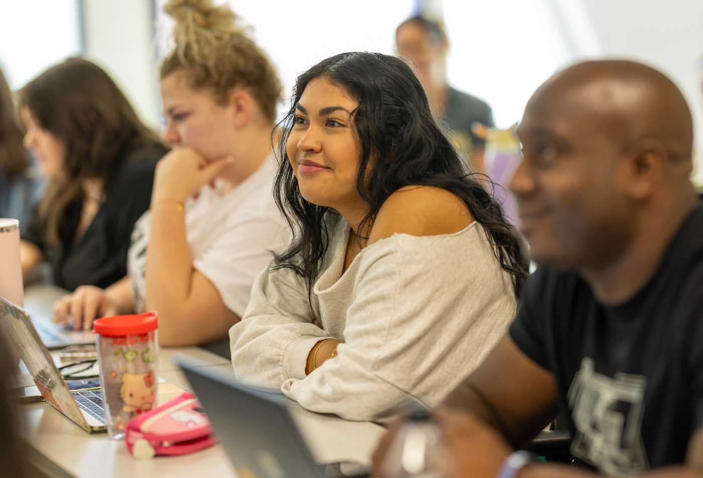 Students engage in classroom discussion, reflecting interdisciplinary learning in ASU's Interdisciplinary Arts and Sciences, BA program.